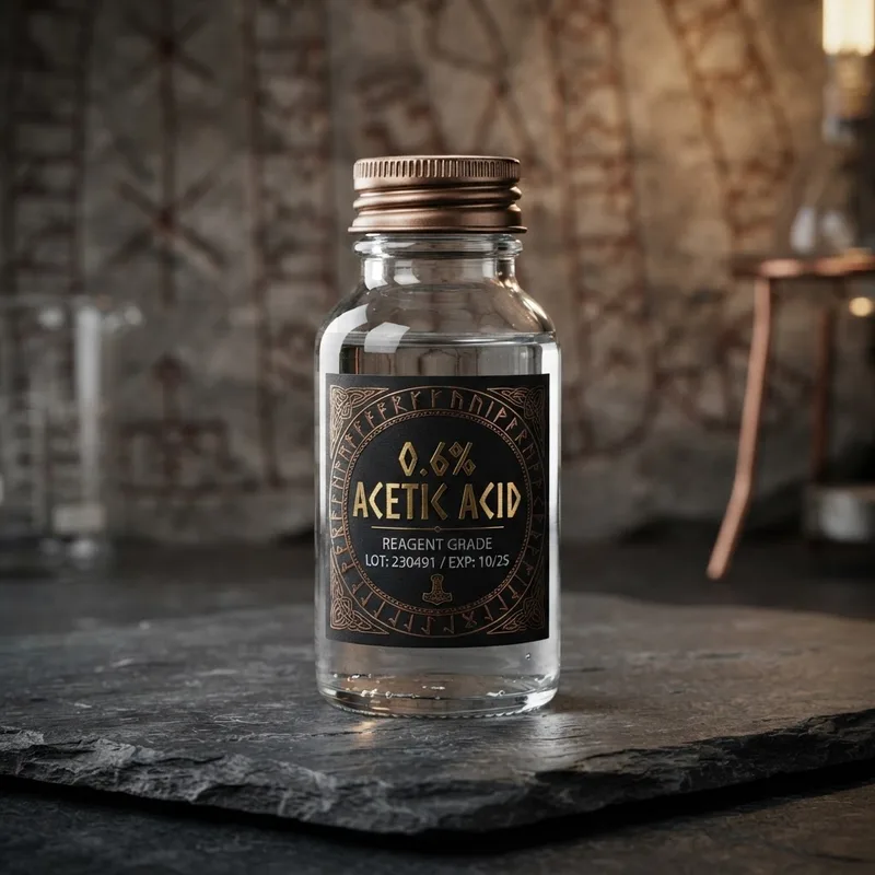 0.6% Acetic Acid research peptide vial — Port Peptides