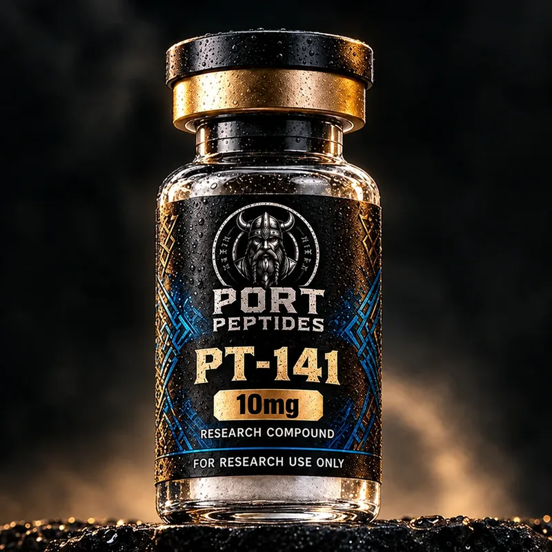 PT-141 (Bremelanotide) research peptide vial — Port Peptides