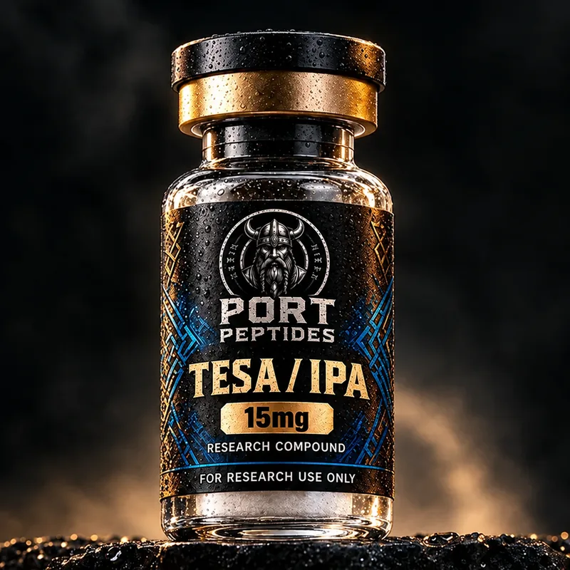 Tesamorelin / Ipamorelin Blend research peptide vial — Port Peptides